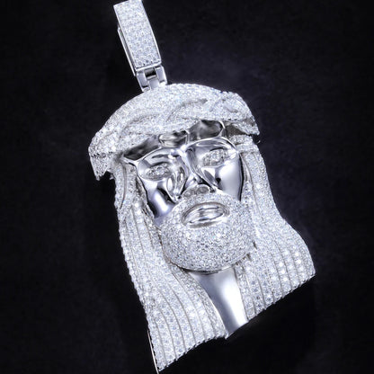 925S & VVS Moissanite Jesus In White Gold