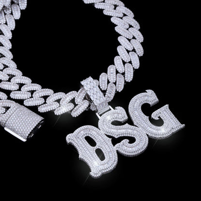 Custom Letters Freibeuter Font Necklace